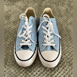 Converse All Star Low Top Blue Shoes Size 9